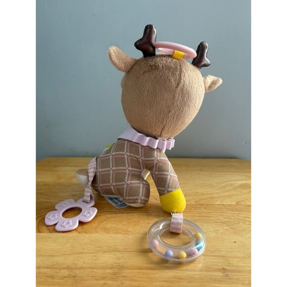 Skip Hop Plush Deer Fawn Baby Teether Toy With Rattle & Soft Textured Teething - Picture 8 of 13